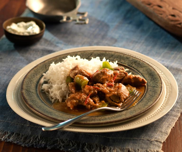 Curry z jagnięciny i papryki (Bhoona Gosht) Curry z jagnięciny i papryki (Bhoona Gosht)