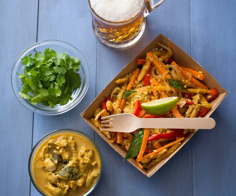 Curry z kurczaka (Koththu roti) Curry z kurczaka (Koththu roti)