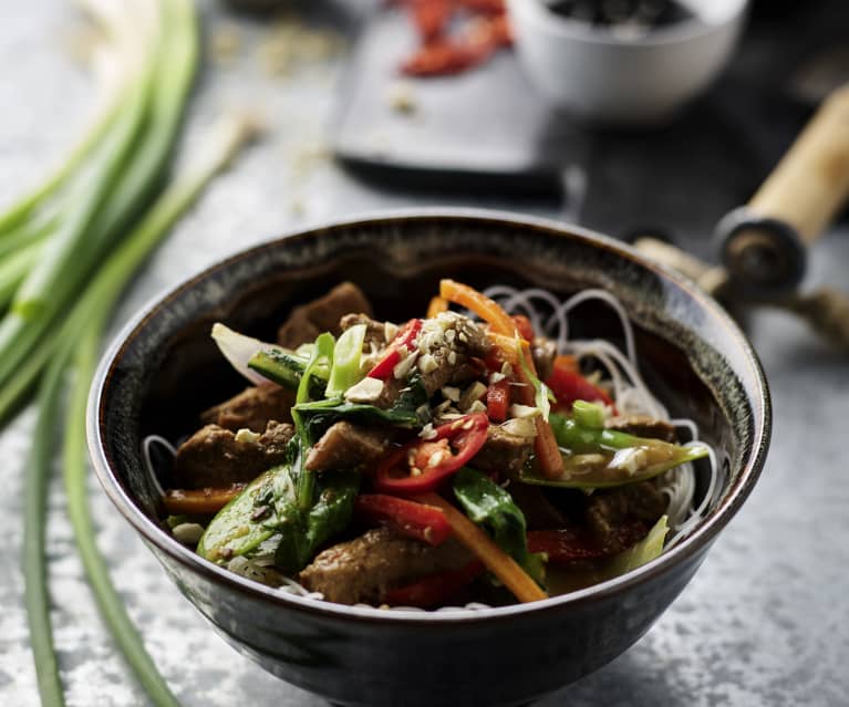 Wieprzowina stir-fry z warzywami Wieprzowina stir-fry z warzywami