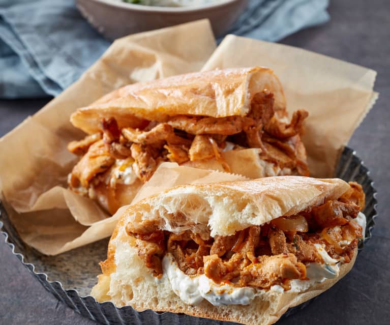 Szybki gyros z sosem tzatziki Szybki gyros z sosem tzatziki