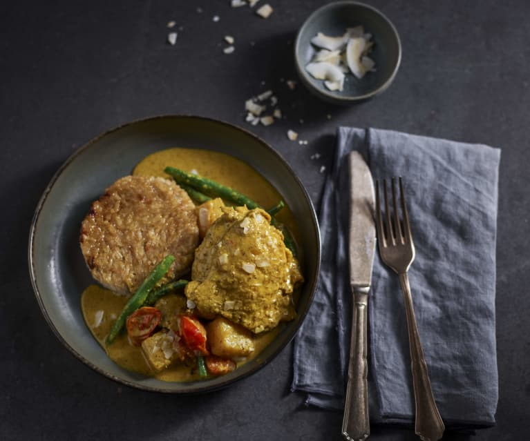 Karaibskie curry z kurczakiem i słodkim ryżem Karaibskie curry z kurczakiem i słodkim ryżem
