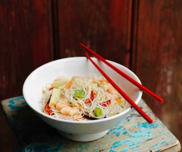 Chow mein z krewetkami Chow mein z krewetkami