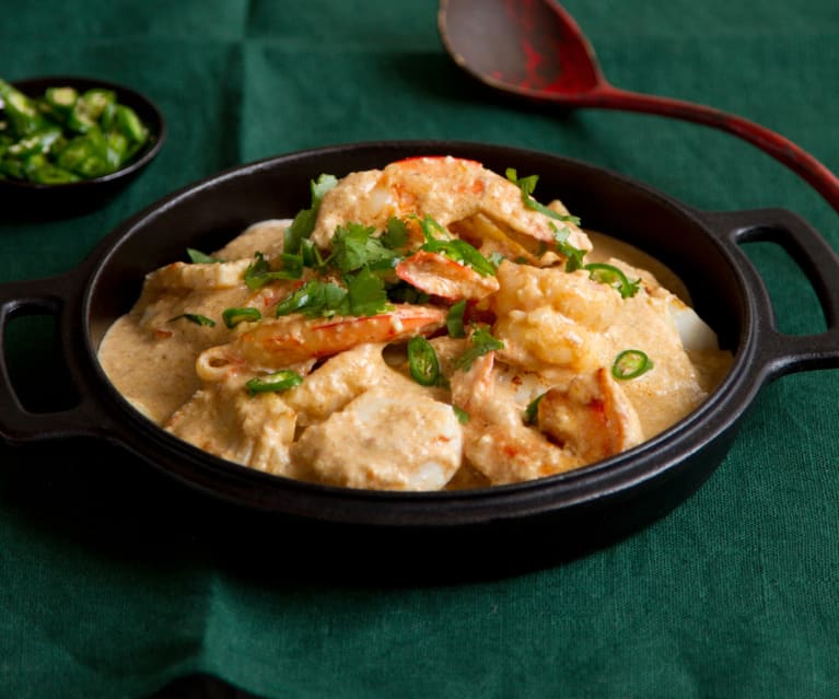Korma z owoców morza Korma z owoców morza
