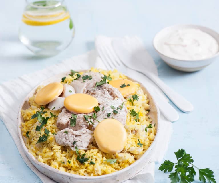Kedgeree z dorszem i żółtkami z Varomy Kedgeree z dorszem i żółtkami z Varomy