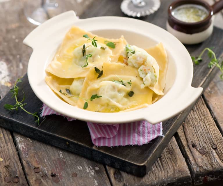 Ravioli z krewetkami Ravioli z krewetkami