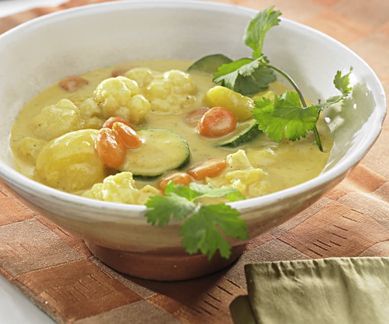 Warzywne curry z mleczkiem kokosowym Warzywne curry z mleczkiem kokosowym