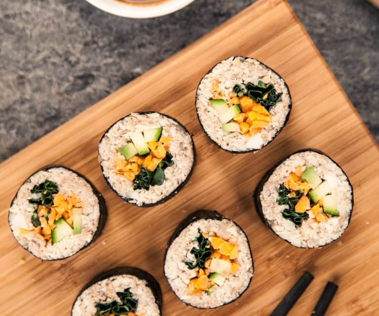 Surowe warzywne sushi (dieta raw) Surowe warzywne sushi (dieta raw)