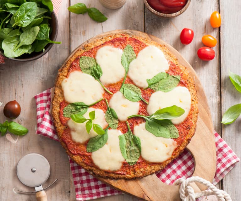 Pizza na spodzie z kalafiora Pizza na spodzie z kalafiora