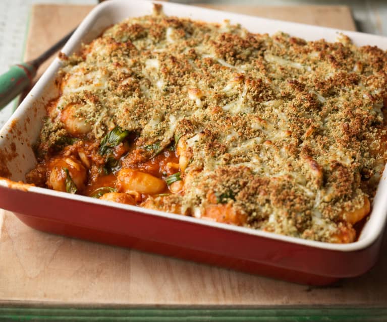Szybkie zapiekane gnocchi z sosem pomidorowym Szybkie zapiekane gnocchi z sosem pomidorowym
