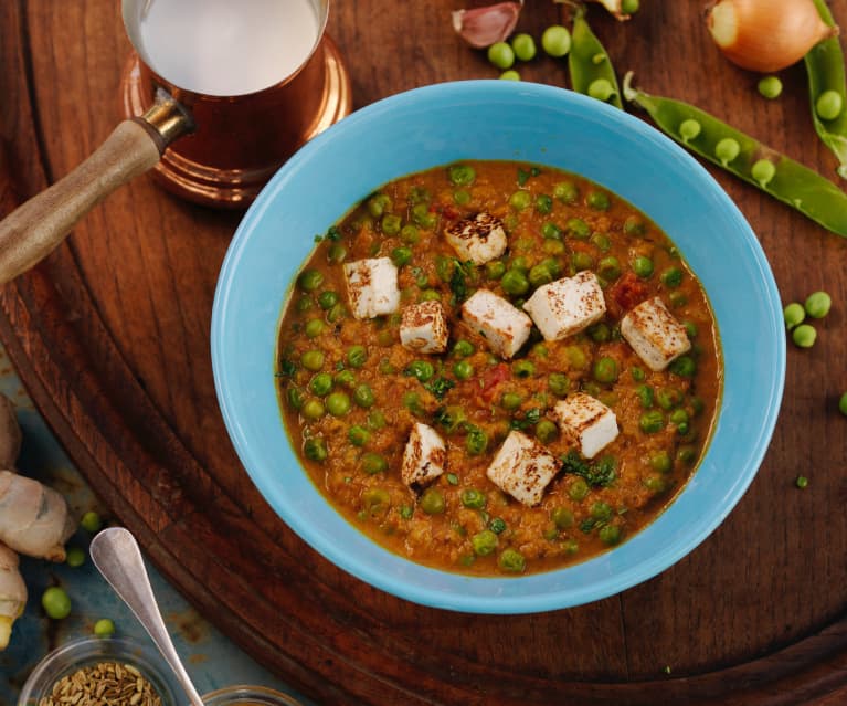 Curry z serem paneer  Curry z serem paneer