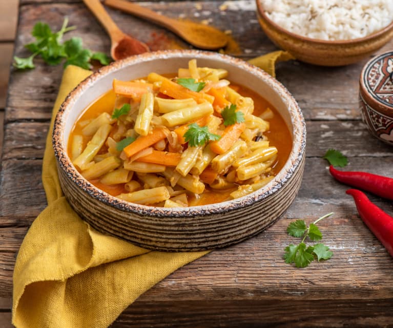 Fasolka szparagowa z curry Fasolka szparagowa z curry