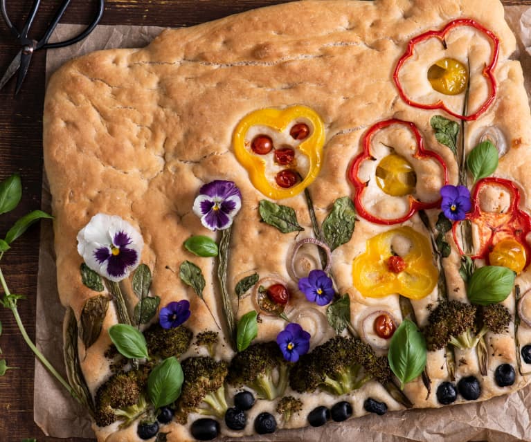 Focaccia łąka Focaccia łąka
