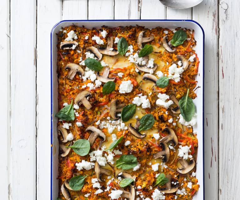 Zapiekanka warzywna z serem feta Zapiekanka warzywna z serem feta