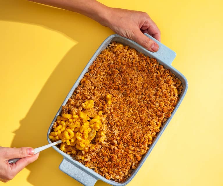 Wegańskie Mac&Cheese z ziołową posypką Wegańskie Mac&Cheese z ziołową posypką