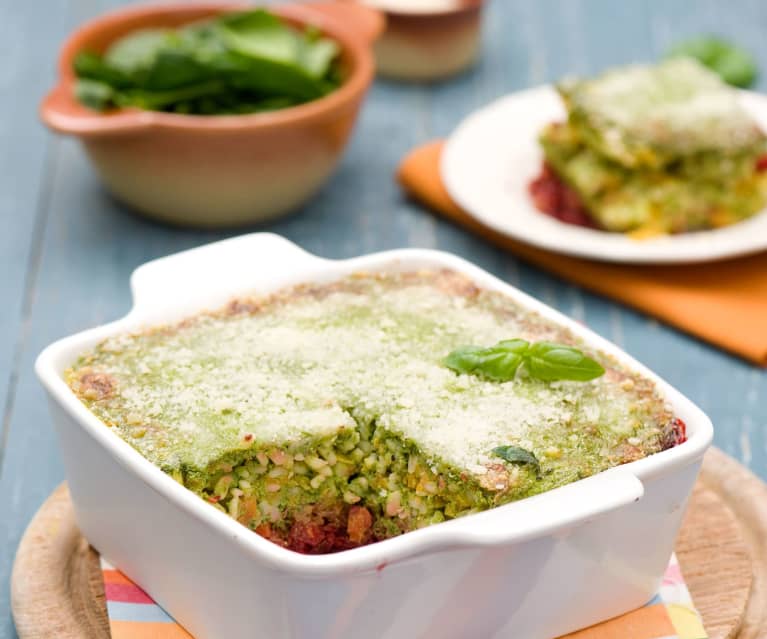 Warzywna zapiekanka z kaszą bulgur Warzywna zapiekanka z kaszą bulgur