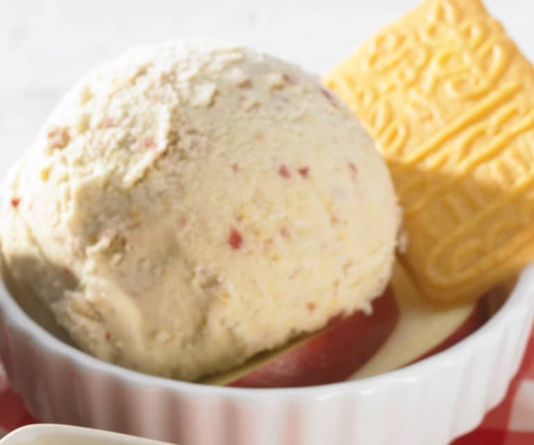 Lody jabłkowo-bananowe z ciasteczkami speculaas Lody jabłkowo-bananowe z ciasteczkami speculaas