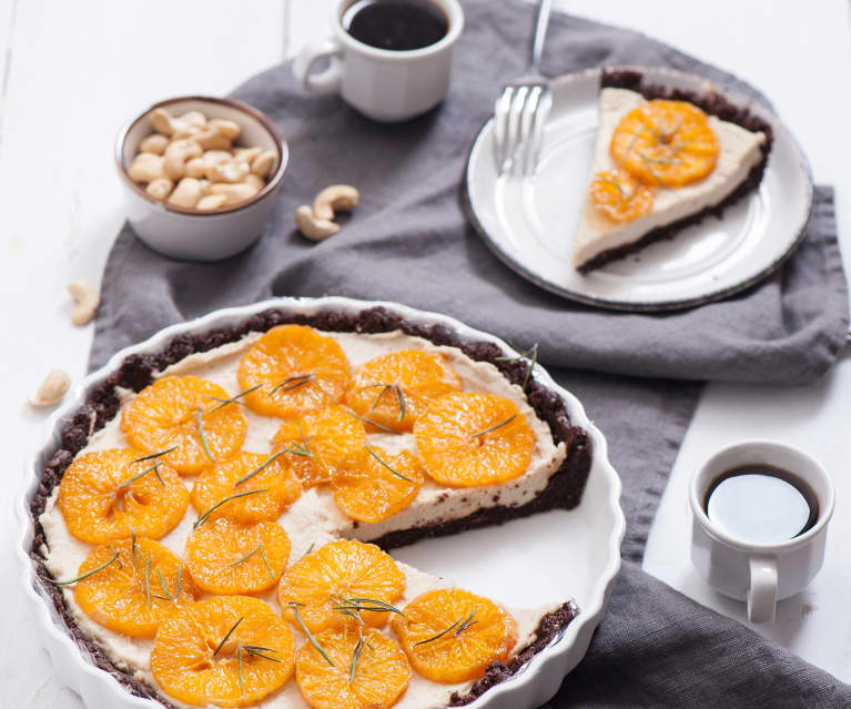 Tarta orzechowa z kremem z nerkowców Tarta orzechowa z kremem z nerkowców