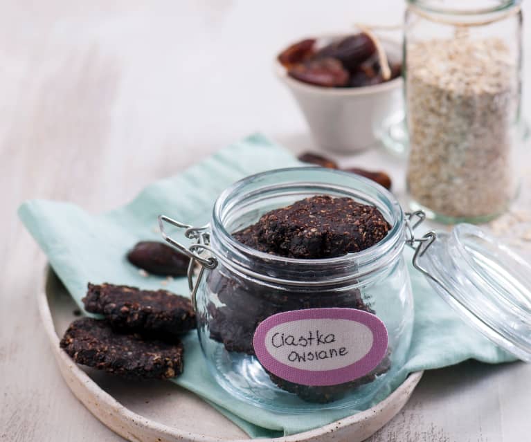 Ciastka owsiane bez pieczenia Ciastka owsiane bez pieczenia