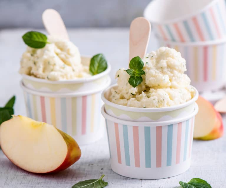 Lody jabłkowe z miętą Lody jabłkowe z miętą