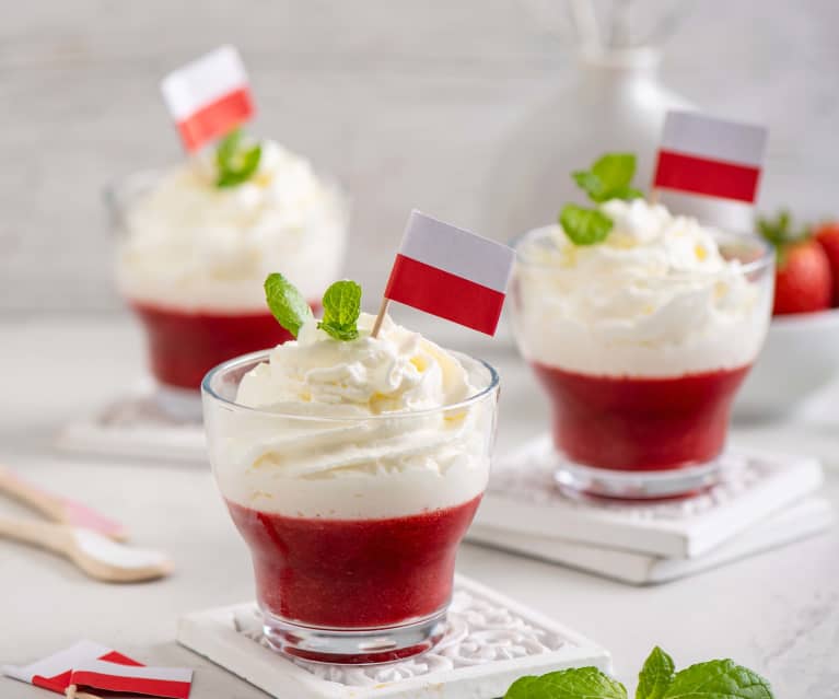 Biało-czerwony deser Biało-czerwony deser