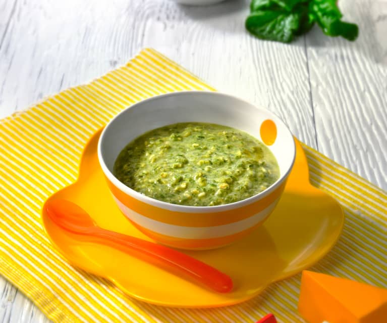 Purée z mięsa i szpinaku Purée z mięsa i szpinaku