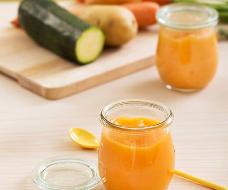 Purée ziemniaczane z marchewką i cukinią (dla dzieci) Purée ziemniaczane z marchewką i cukinią (dla dzieci)