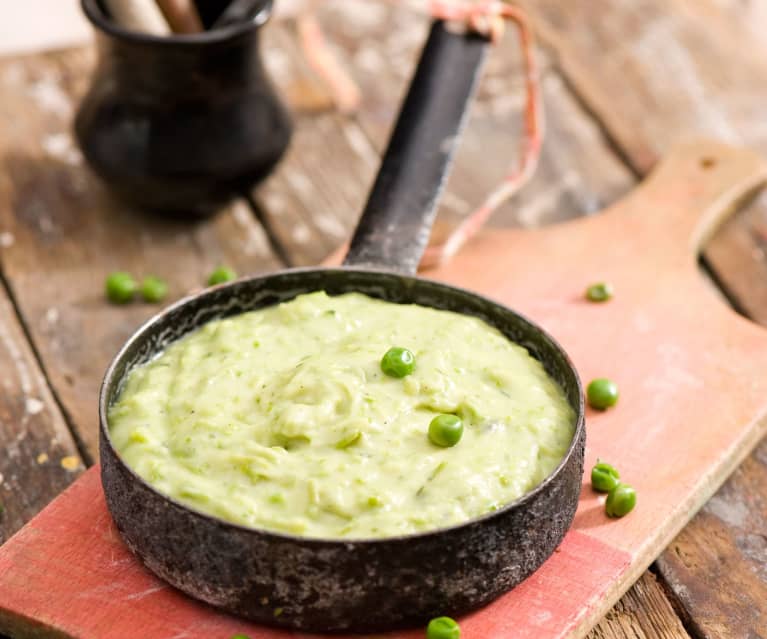 Purée ziemniaczane z groszkiem i mięta Purée ziemniaczane z groszkiem i mięta