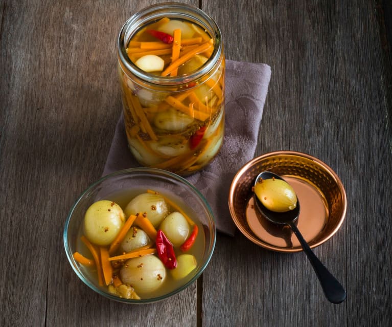 Lankijskie piklowane warzywa (Achcharu) Lankijskie piklowane warzywa (Achcharu)