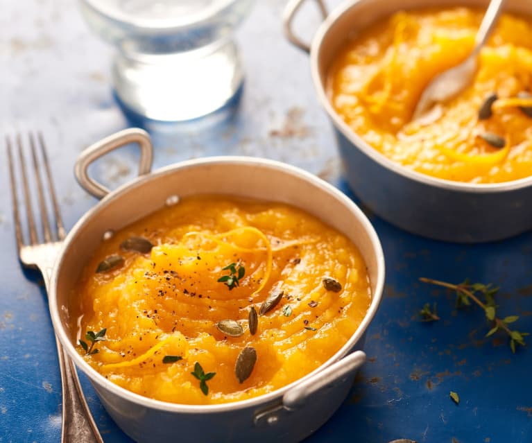 Purée dyniowe z ziemniakami i pomarańczą Purée dyniowe z ziemniakami i pomarańczą