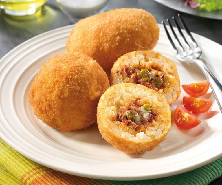 Sycylijskie arancini z mięsem Sycylijskie arancini z mięsem