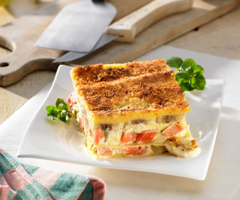 Rabarbarowa lasagne Rabarbarowa lasagne