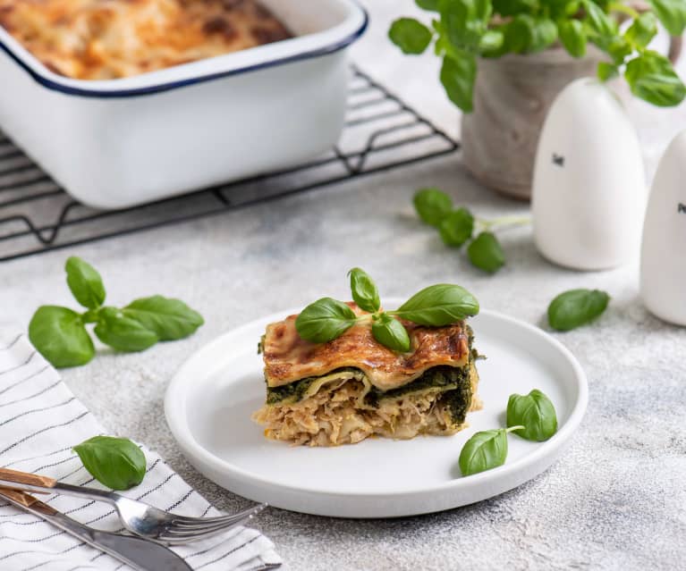 Lasagne z kurczakiem i szpinakiem Lasagne z kurczakiem i szpinakiem