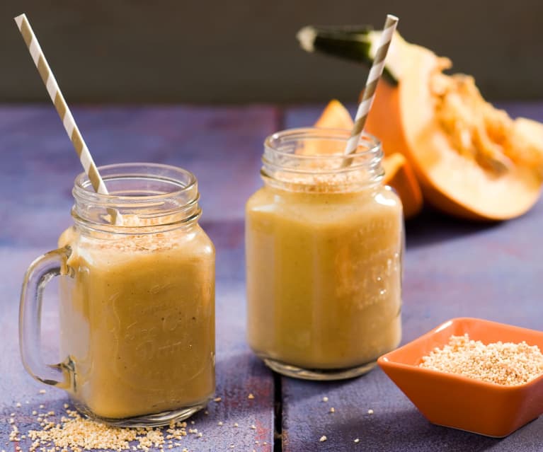 Dyniowy shake z ziarnami amarantusa Dyniowy shake z ziarnami amarantusa