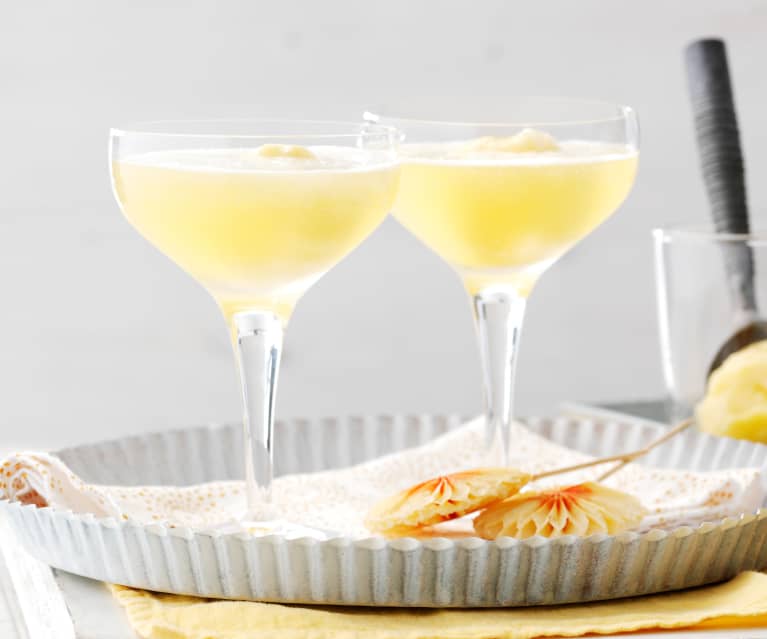 Sorbet pomarańczowy z winem musującym Sorbet pomarańczowy z winem musującym