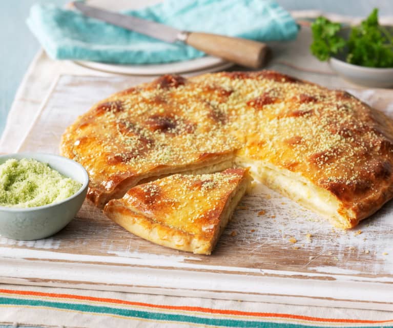 Placek nadziewany mozzarellą Placek nadziewany mozzarellą