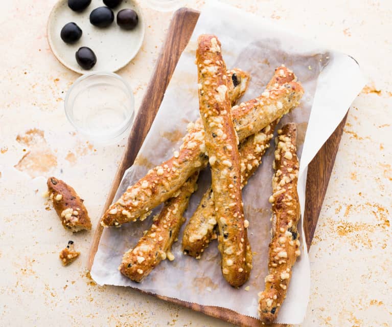 Paluchy z serem gruyère i oliwkami (Olivettes) Paluchy z serem gruyère i oliwkami (Olivettes)