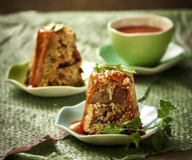 Ryż na parze z wieprzowiną (Pudding ryżowy) Ryż na parze z wieprzowiną (Pudding ryżowy)