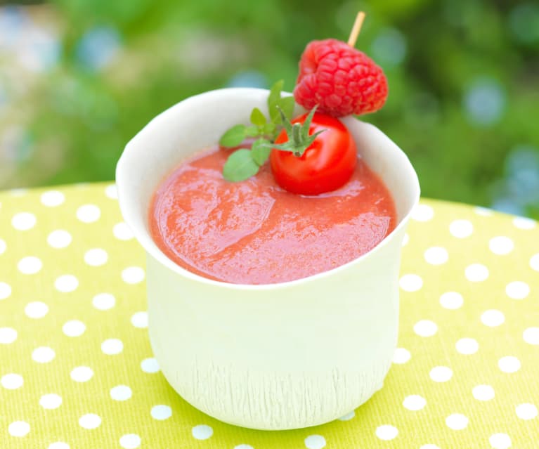 Gazpacho z malinami Gazpacho z malinami