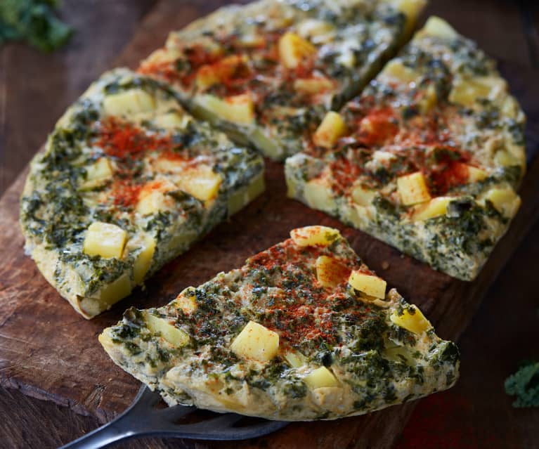 Frittata z jarmużem i ziemniakami Frittata z jarmużem i ziemniakami