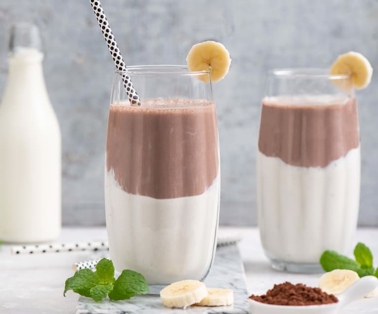 Czekoladowo-waniliowy shake proteinowy Czekoladowo-waniliowy shake proteinowy