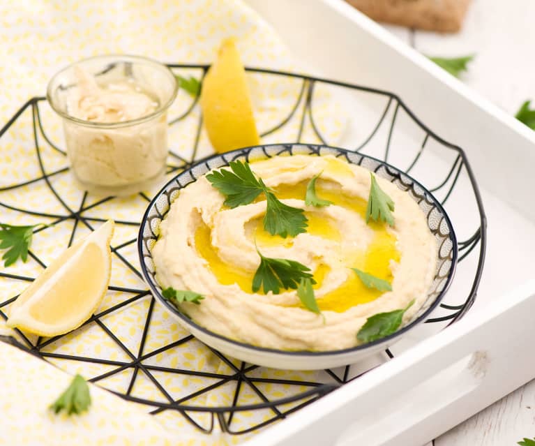 Hummus z domowym tahini Hummus z domowym tahini