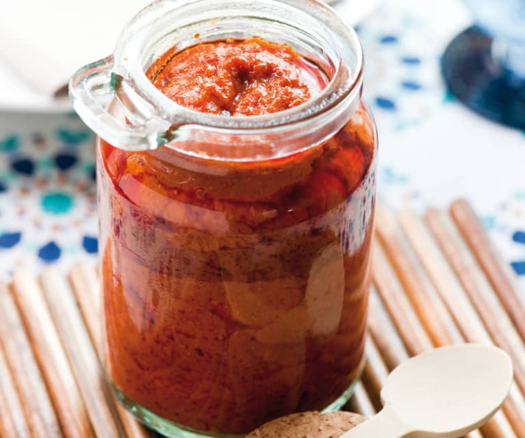 Pasta ajvar z papryki i bakłażana Pasta ajvar z papryki i bakłażana