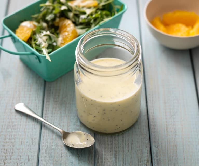 Dressing jogurtowo-pomarańczowy z makiem Dressing jogurtowo-pomarańczowy z makiem