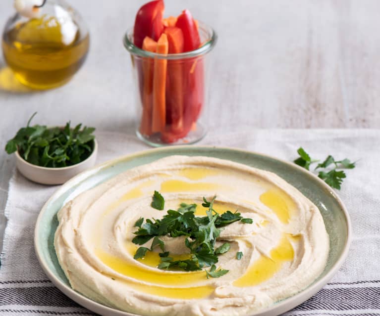 Hummus z warzywami - wersja podstawowa Hummus z warzywami - wersja podstawowa