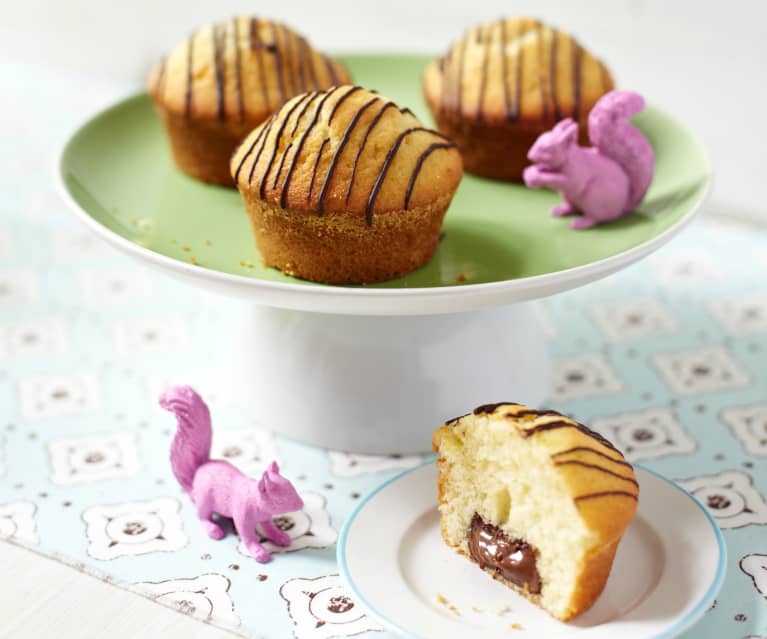 Muffinki z nadzieniem czekoladowym Muffinki z nadzieniem czekoladowym