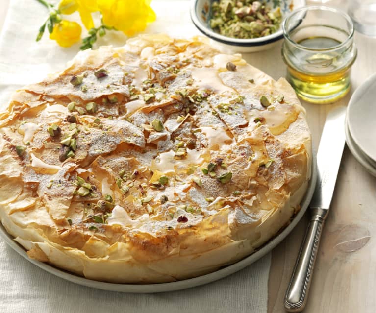 Grecka bougatsa z kremem Grecka bougatsa z kremem