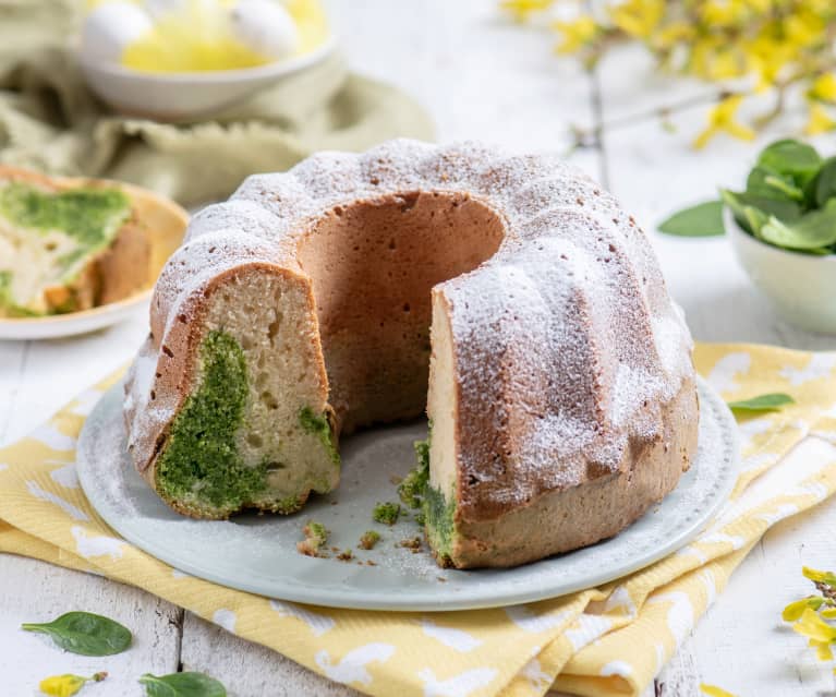 Babka marmurkowa ze szpinakiem Babka marmurkowa ze szpinakiem