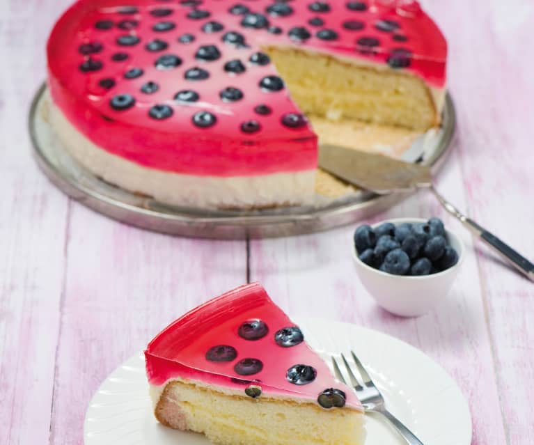 Tort biszkoptowy z masą z mascarpone Tort biszkoptowy z masą z mascarpone