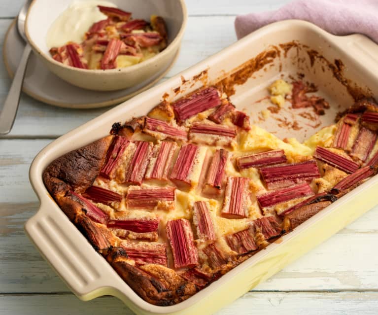 Clafoutis z rabarbarem Clafoutis z rabarbarem