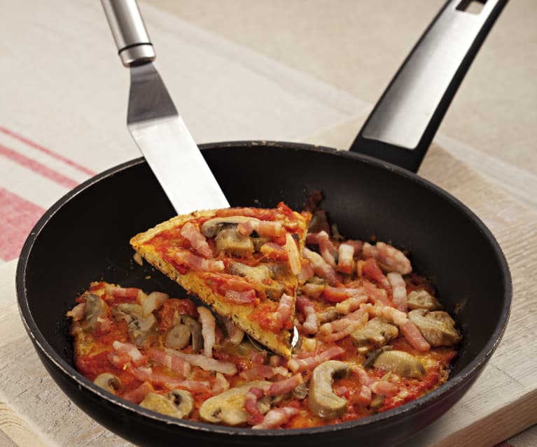 Pizza na spodzie z ciecierzycy (bez glutenu) Pizza na spodzie z ciecierzycy (bez glutenu)